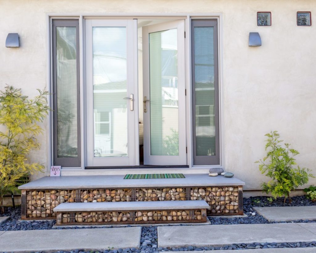 Back Yard Rear Door Rock Cage for Whole Home Remodeling in Seal Beach