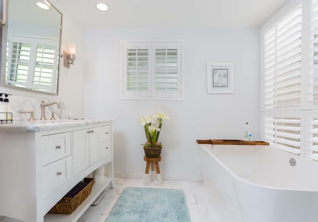 Completed bathroom remodel in Fullerton by Chris Riggins Construction