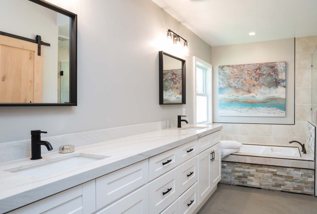 Completed San Juan Capistrano bathroom remodel by Chris Riggins Construction