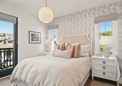 bedroom in Rolling Hills custom home